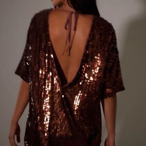 Sequin Backless Dress✨🤎
